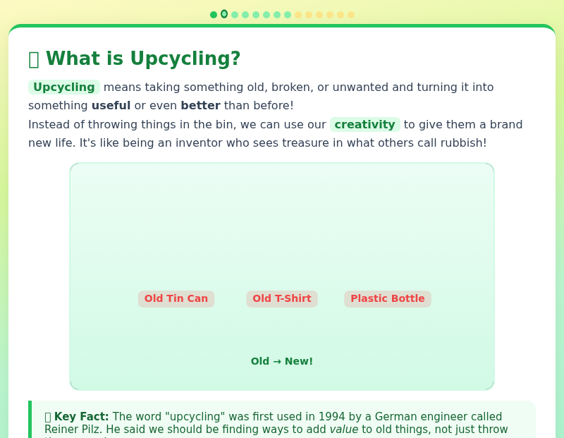 Upcycling Adventures: Turning Waste into Wonderful!