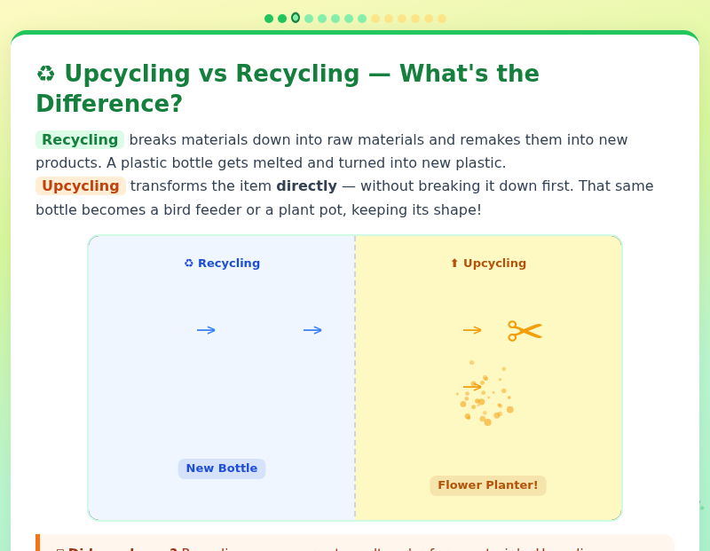 Upcycling Adventures: Turning Waste into Wonderful!