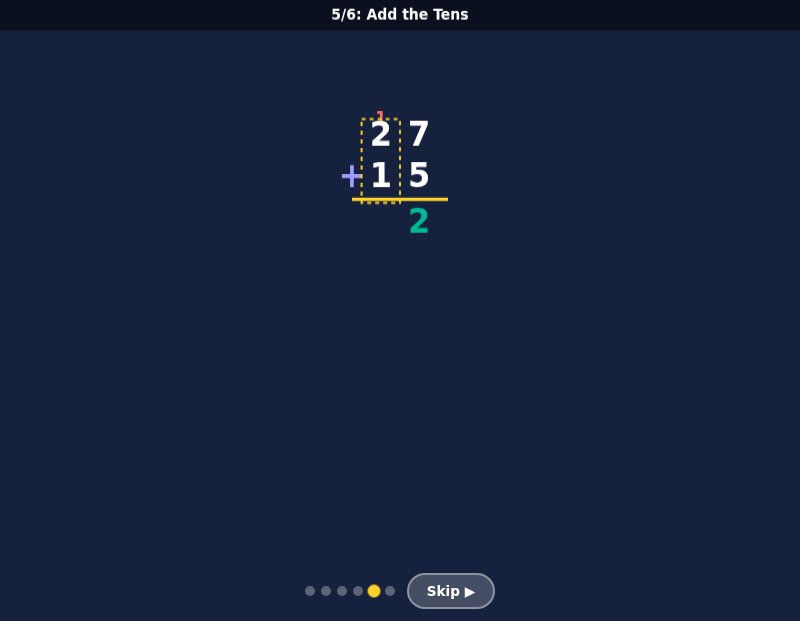 Addition Adventure – Column Addition with Carrying