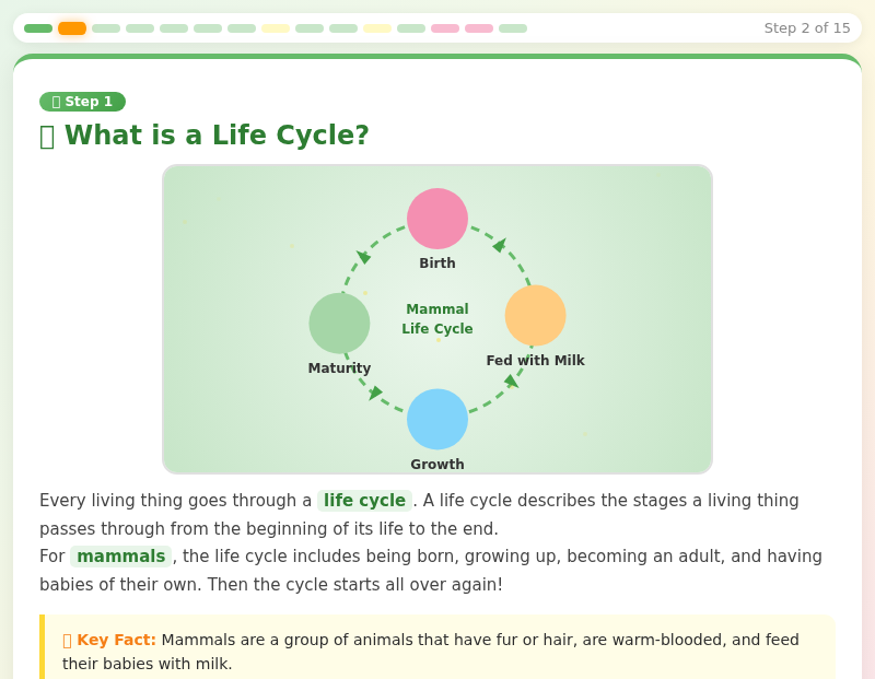The Amazing Life Cycles of Mammals