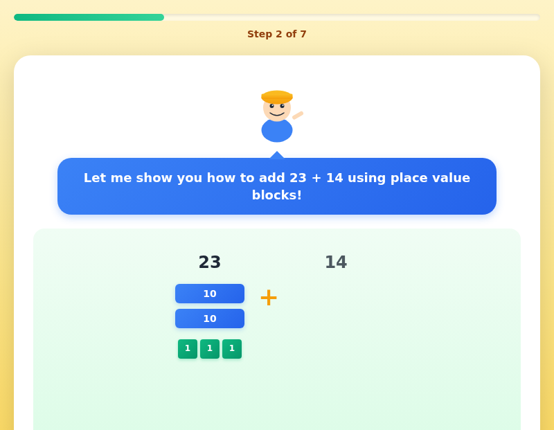 Column Addition with Builder Ben