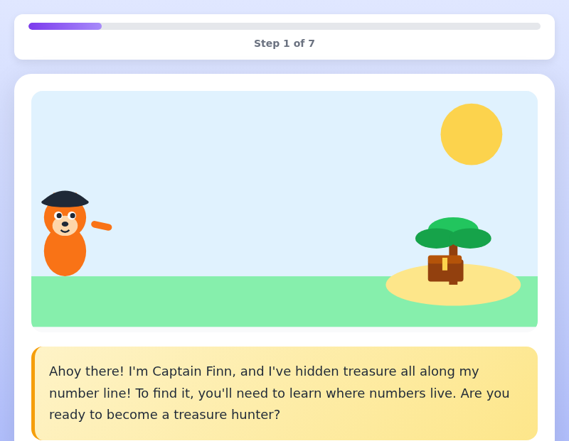 Number Line Treasure Hunt