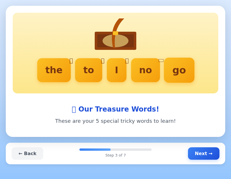 Tricky Word Treasure Hunt