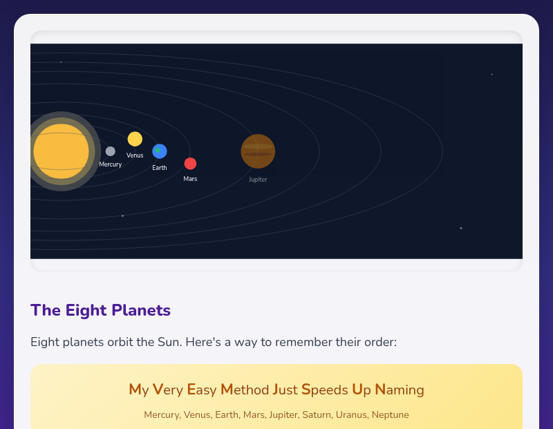 Journey Through the Solar System