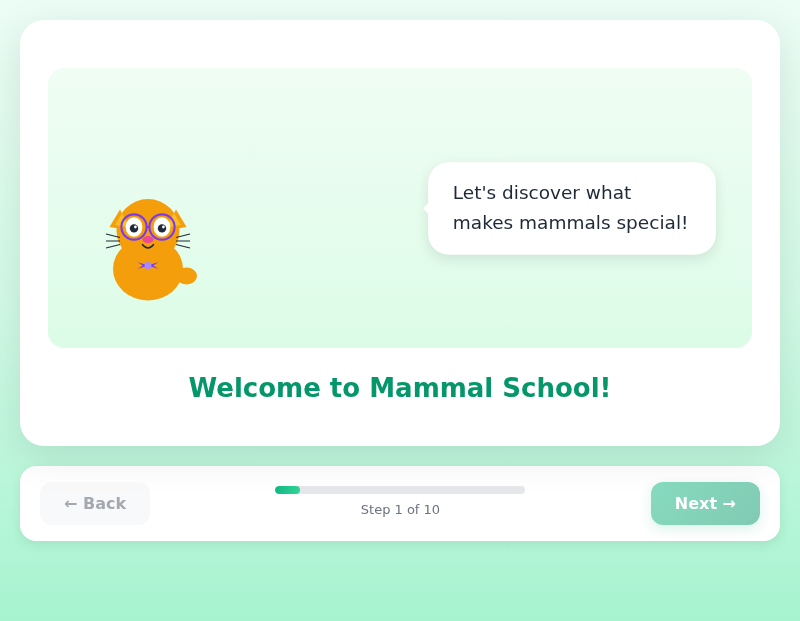 Magnificent Mammals with Professor Whiskers