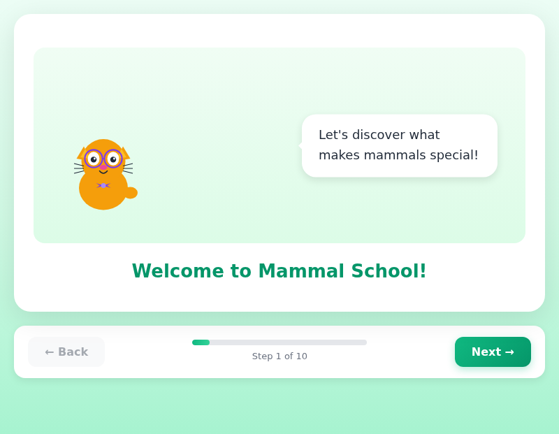 Magnificent Mammals with Professor Whiskers