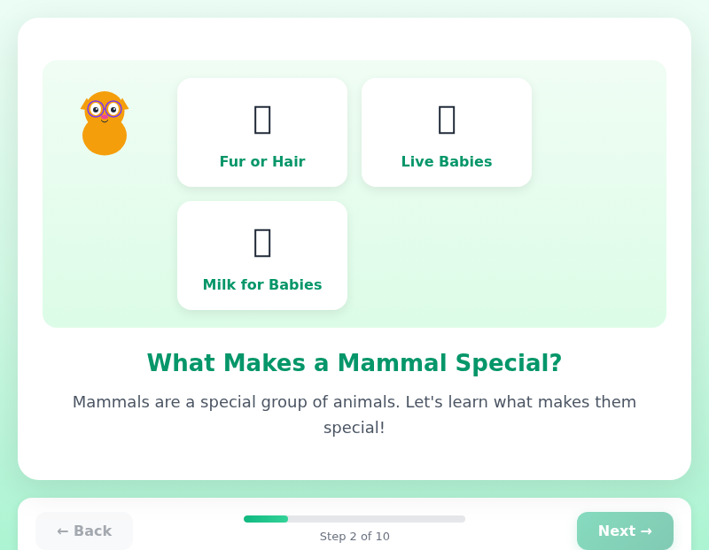 Magnificent Mammals with Professor Whiskers