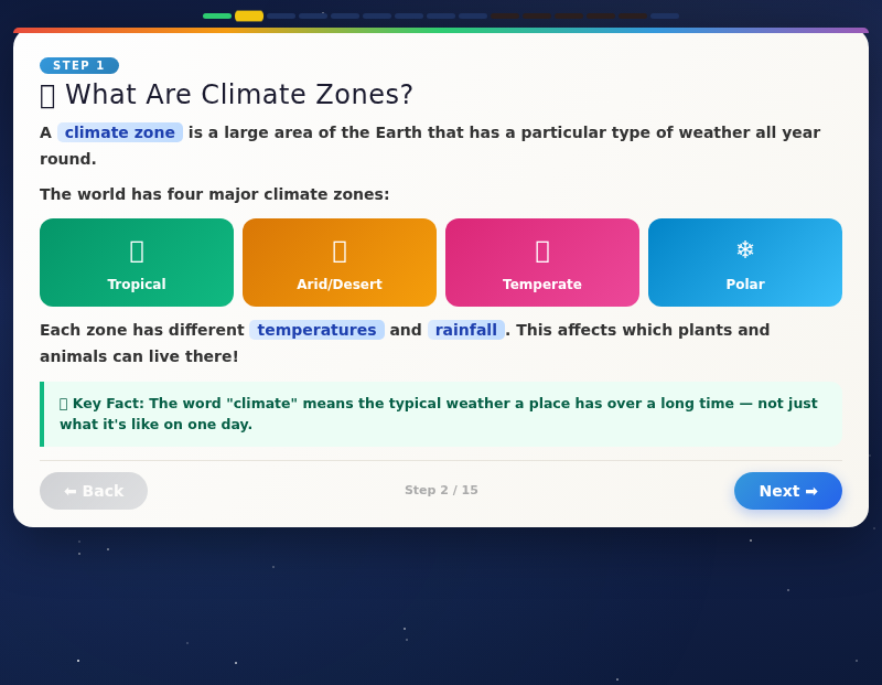 Captain Clima's World Explorer – Climate Zones