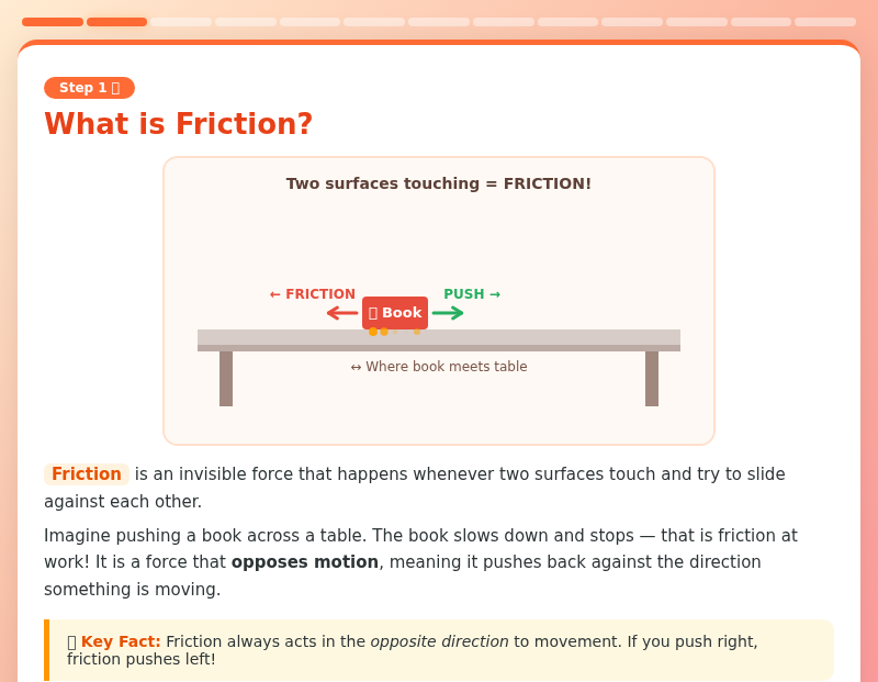 The Force of Friction – Sliding, Gripping & Heating Up!
